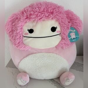 Squishmallows Brina Pink Bigfoot RARE HTF 16” Plush NWT